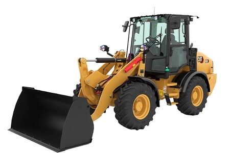 CAT 908 hjullæsser på hvid baggrund